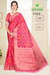 Megha 5744 By Sanskar Cotton Jacquard Weaving Pattern Saree Wholesalers In Delhi