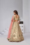 Chiku Colour Banarsi Silk Lahenga With Blouse And Dupatta Wholesale In India Kf 2151
