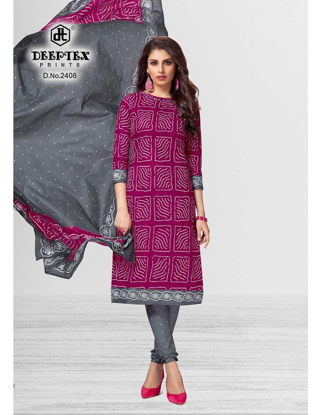 Deeptex Classic Chunaris 24 Latest Fancy Designer Casual Regular Wear Printed Cotton Dress Material Collection
