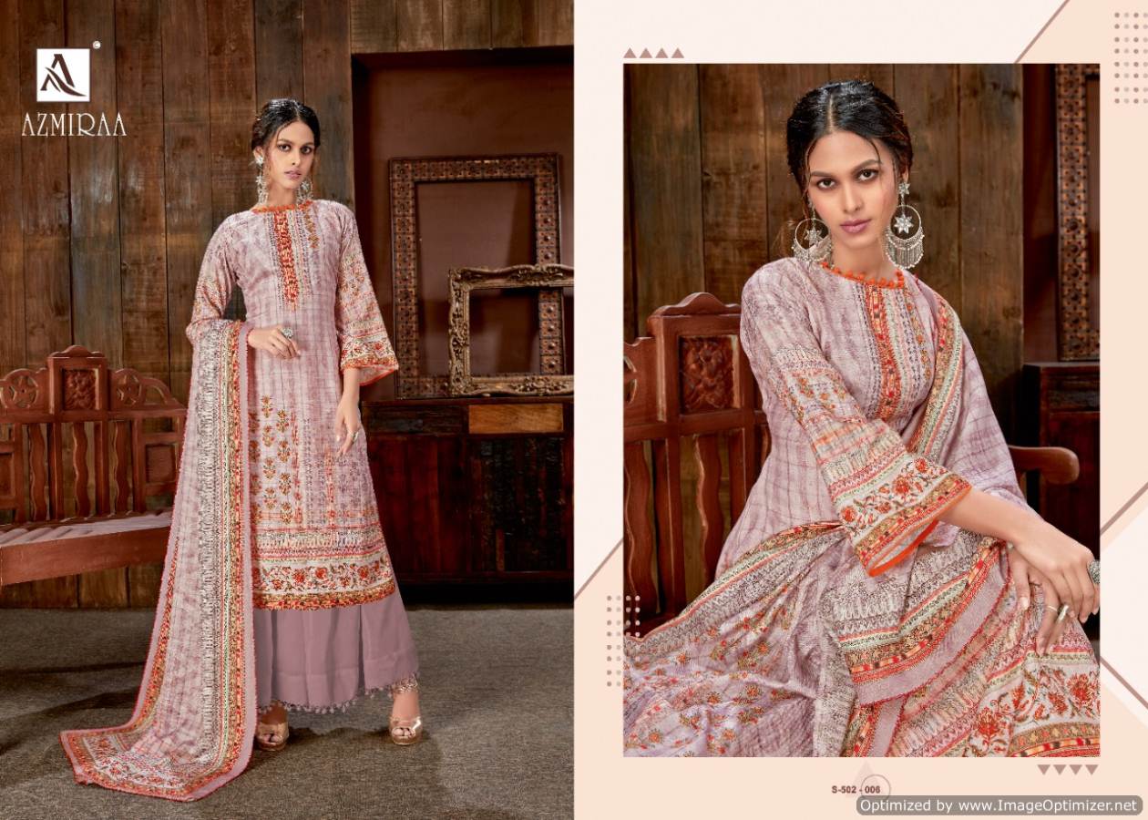 Alok Azmiraa Latest Designer Degital Printed Pure Wool Pashmina Dress Material 