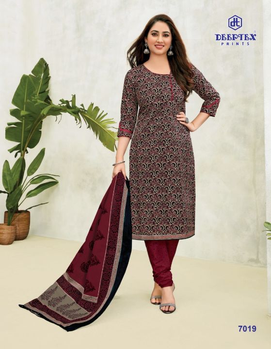 Deeptex Miss India 70 Casual Daily Wear Cotton Printed Dress Material Collection