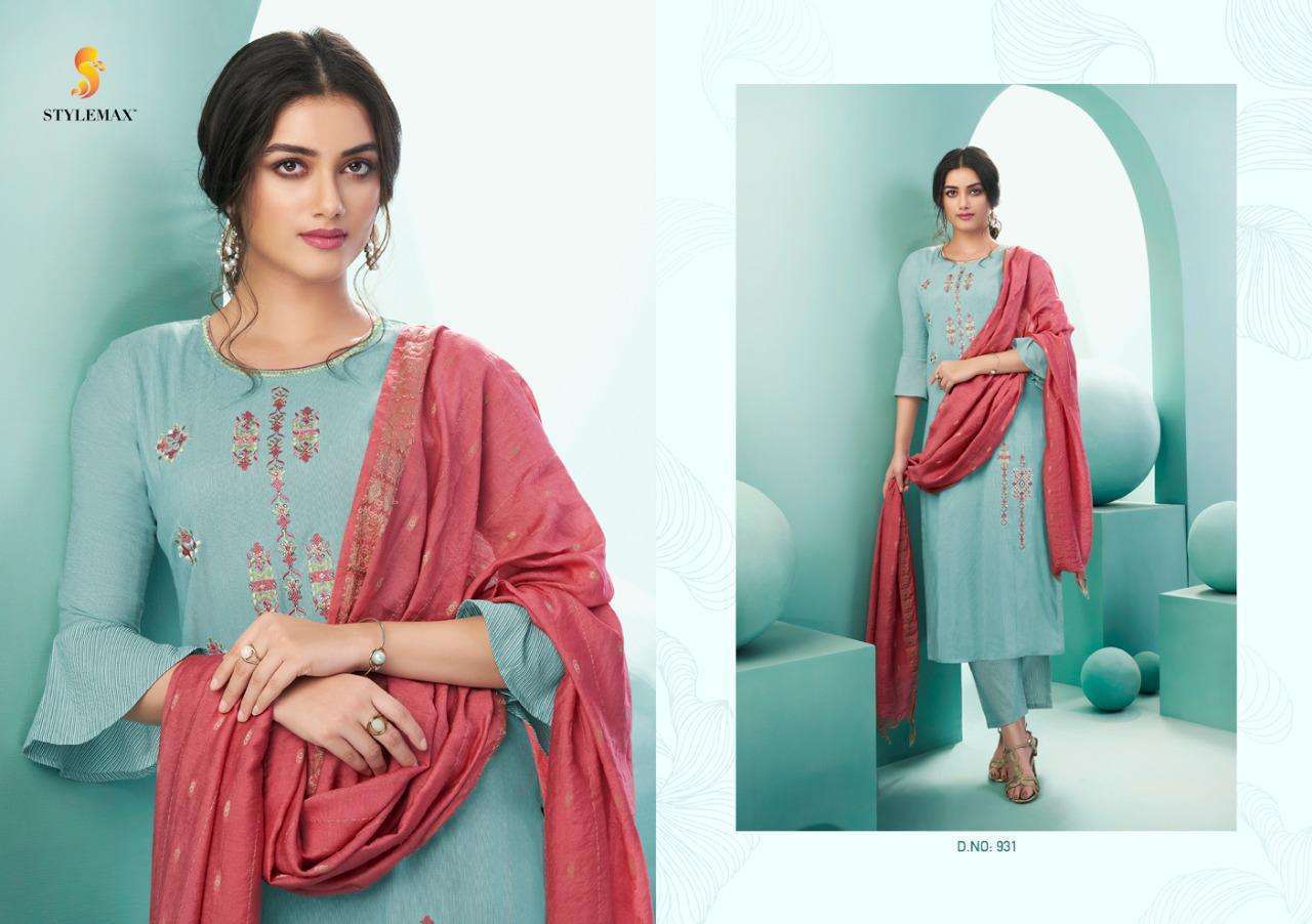 Stylemax Anupama 1 Premium Festive Wear cotton With Embroidery Ready Made Collection
