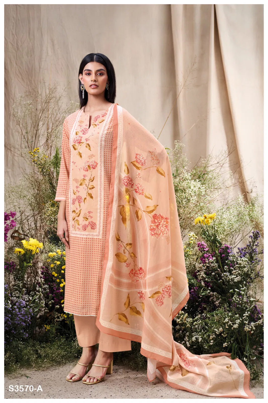 Francis 3570 By Ganga Cotton Printed Salwar Suit Wholesalers In Delhi