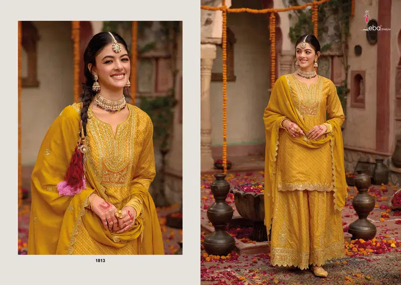 Rashmika By Eba Chinon Wedding Readymade Suits Suppliers In India