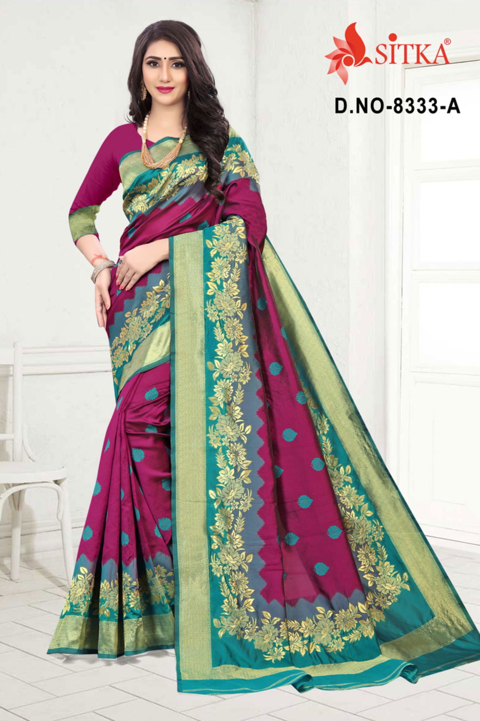 Sargam 8333 Latest Festival Wear Handloom Cotton Silk Designer Saree Collection 