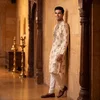 Cream Color Outluk Wedding Vol 46 Roman Silk Embroidered Pintex Work Kurta With Pajama Manufacturers 4604 