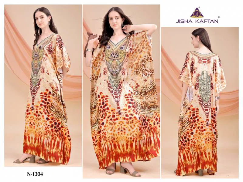 E Nazakat Vol 13 By Jelite Kaftan Japan Satin Printed Kaftans Online Wholesale
