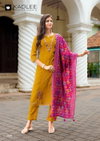 Sahiyar Vol 2 By Kadlee Viscose Weaving Kurti With Bottom Dupatta Best Wholesale Shop In Surat