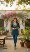 Naisha K 378 Cotton Embroidery Work Casual Wear Top Wholesale Clothing Distributors In India