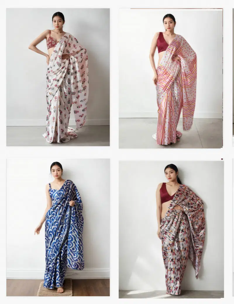 Jf 2420 To 26 Party Wear Stylish Chinon Saree Wholesale Clothing Suppliers In India