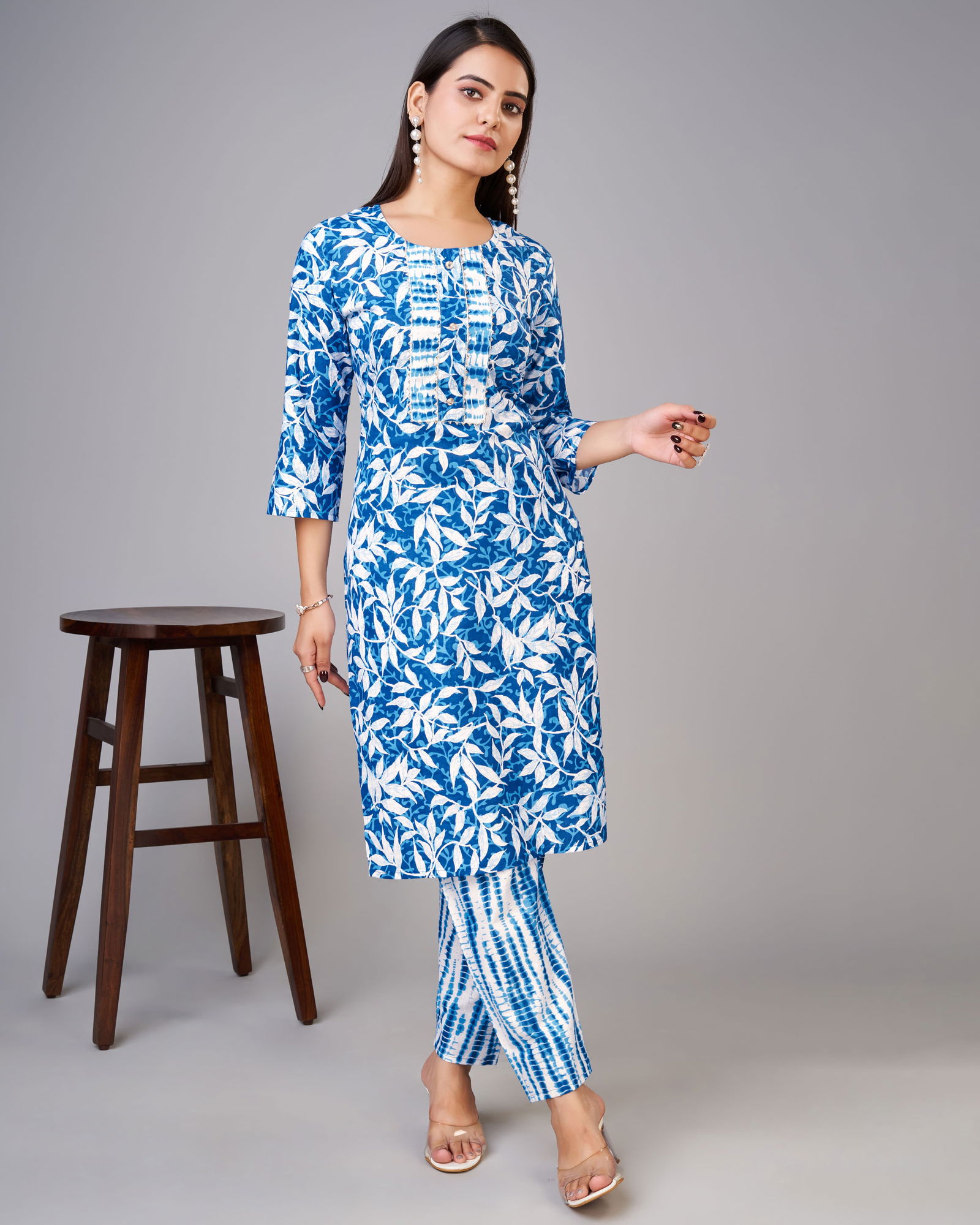 Mann Jaipuri Cotton Printed Kurti With Bottom Catalog