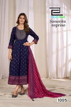Senorita Reprise By Blue Hills Rayon Gown With Dupatta Wholesale Shop In Surat