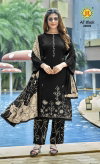 All Black Vol 24 By Jt Rayon Fancy Embroidery Dress Material Exporters In India
