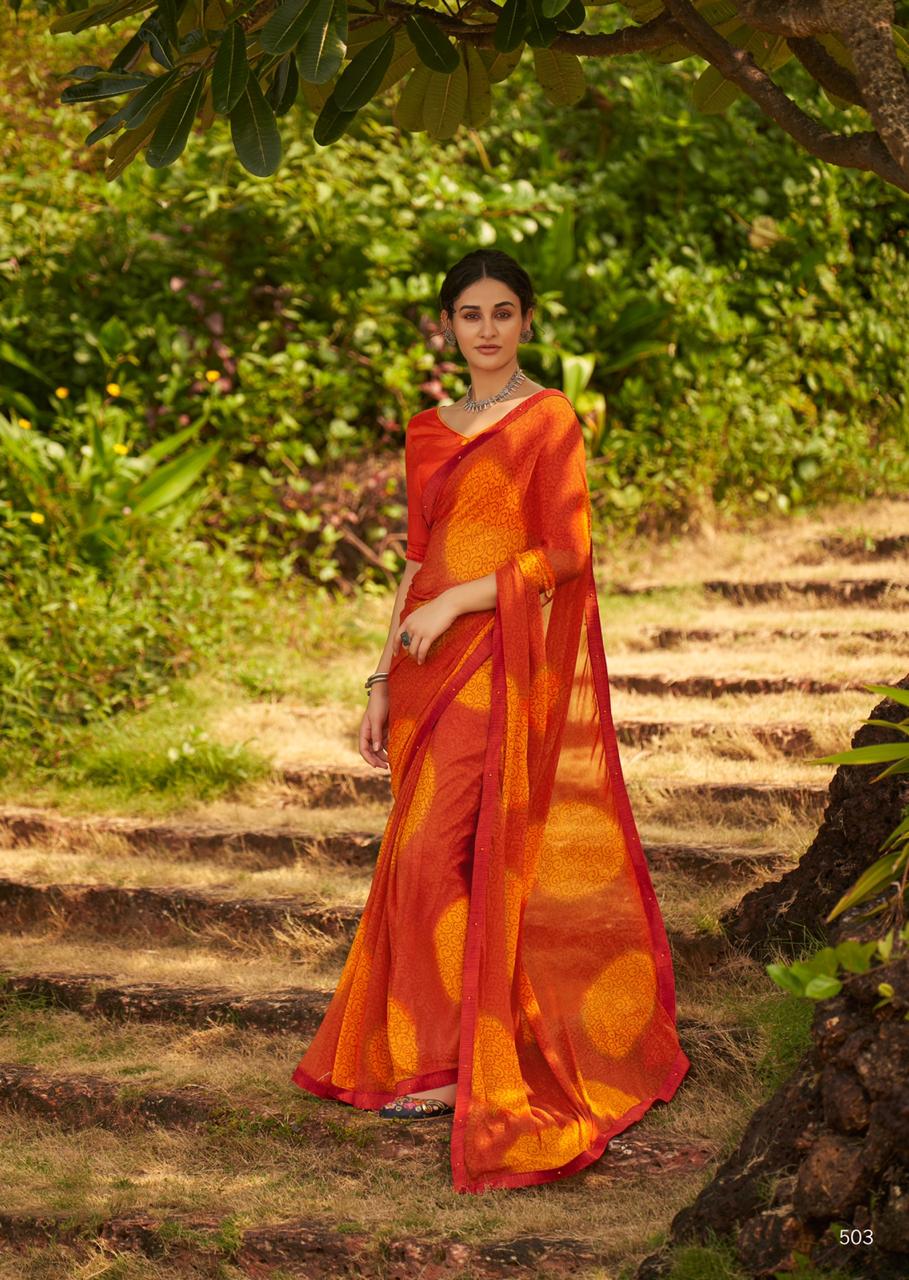 REVISE RATE -- KASHVI FALAK Latest Fancy Regular Wear Weightless Printed saree Collection