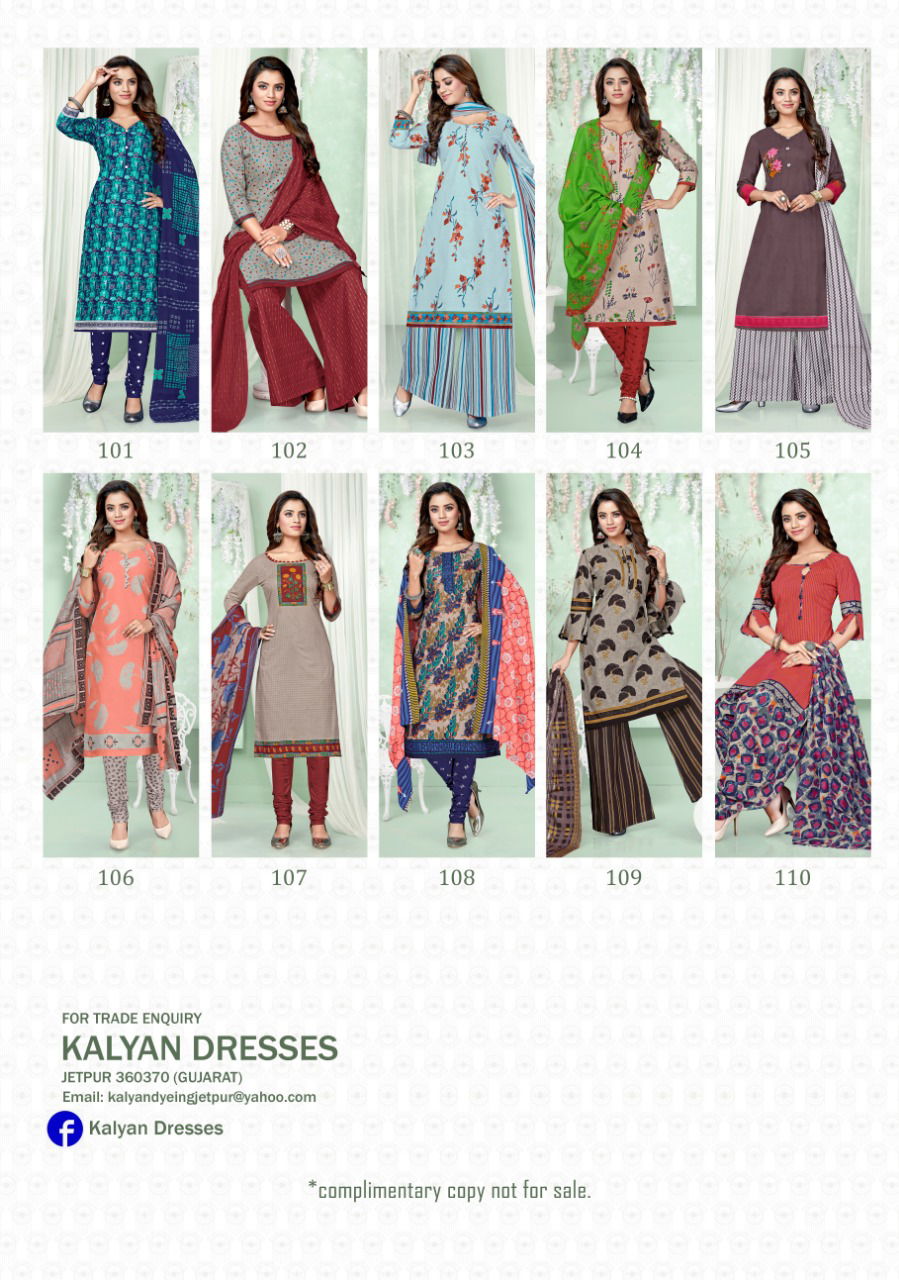 Kalyan Aangi Vol 1 Latest Designer Casual Wear Pure Cotton Dress Material Collection 