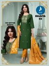 Eklavya By Kaya Vertican Stylish Kurti With Bottom Dupatta Suppliers In India