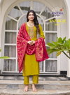 Nazakat Vol 1 By Radhika Vertican Silk Kurti With Bottom Dupatta Exporters In India