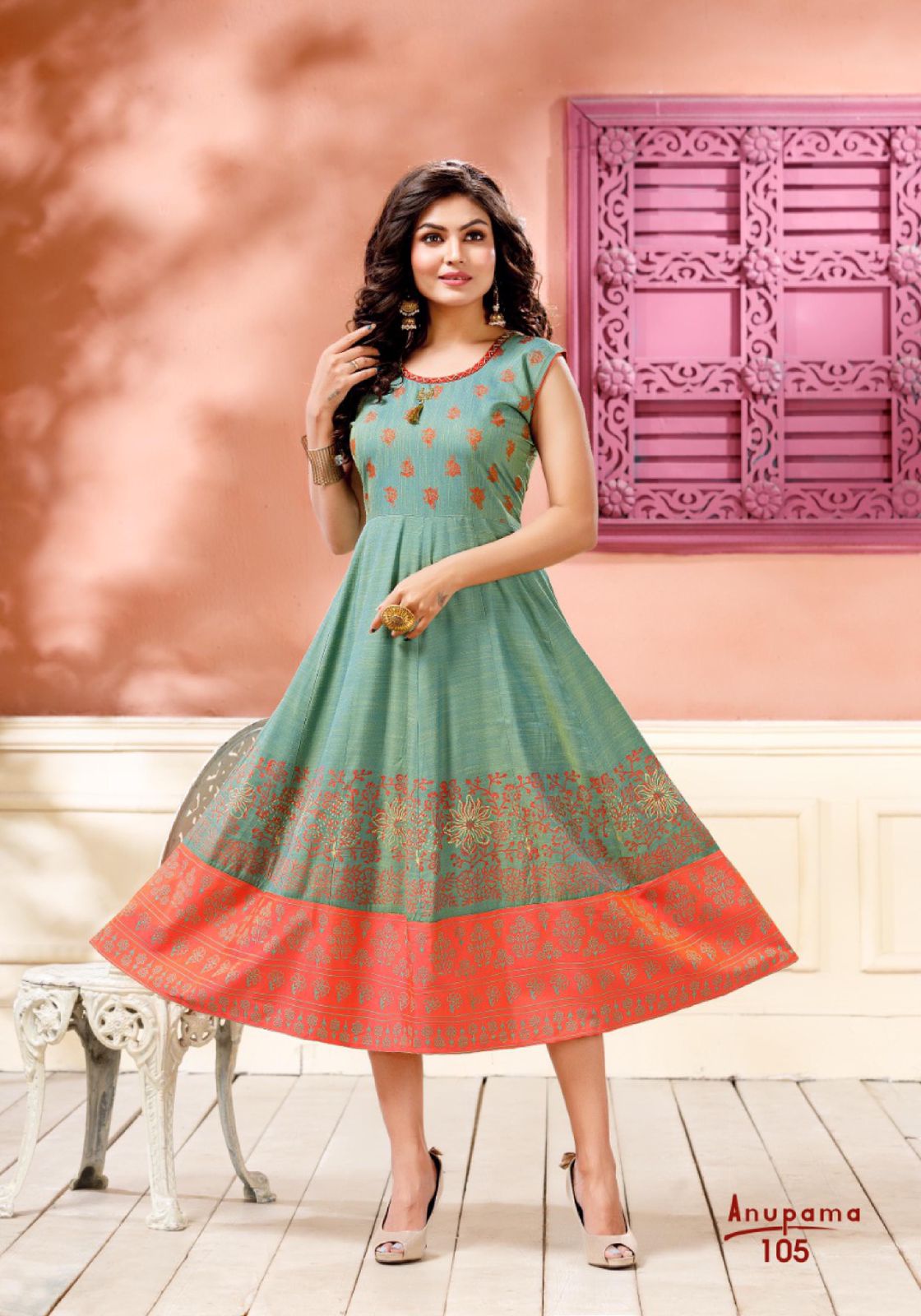 Anupama Ethnic Wear Fancy Designer Rayon Latest Anarkali Kurti Collection
