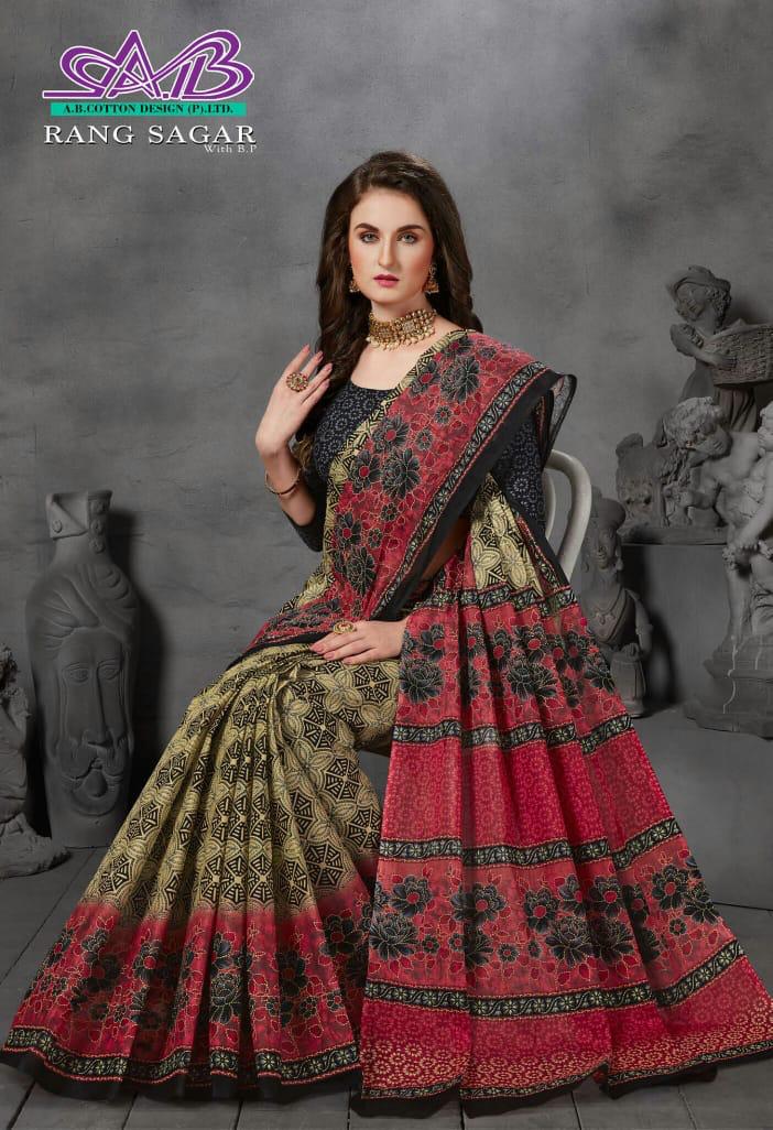 Ab Rang Sagar Latest Designer Cotton Printed Saree Collection 