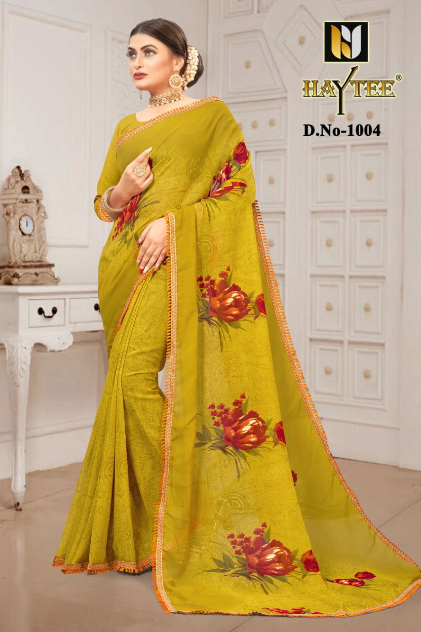 Haytee Gmail 85 Latest Collection Of Dani Printed Daily Wear Saree 