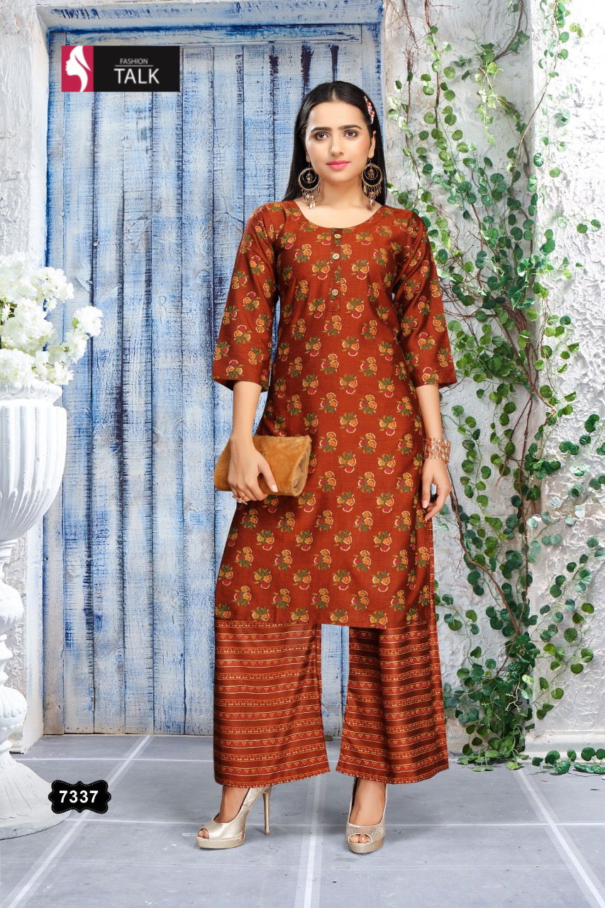Ft Sweety Rayon Latest Fancy Designer Casual Wear Kurti With Bottom Collection
