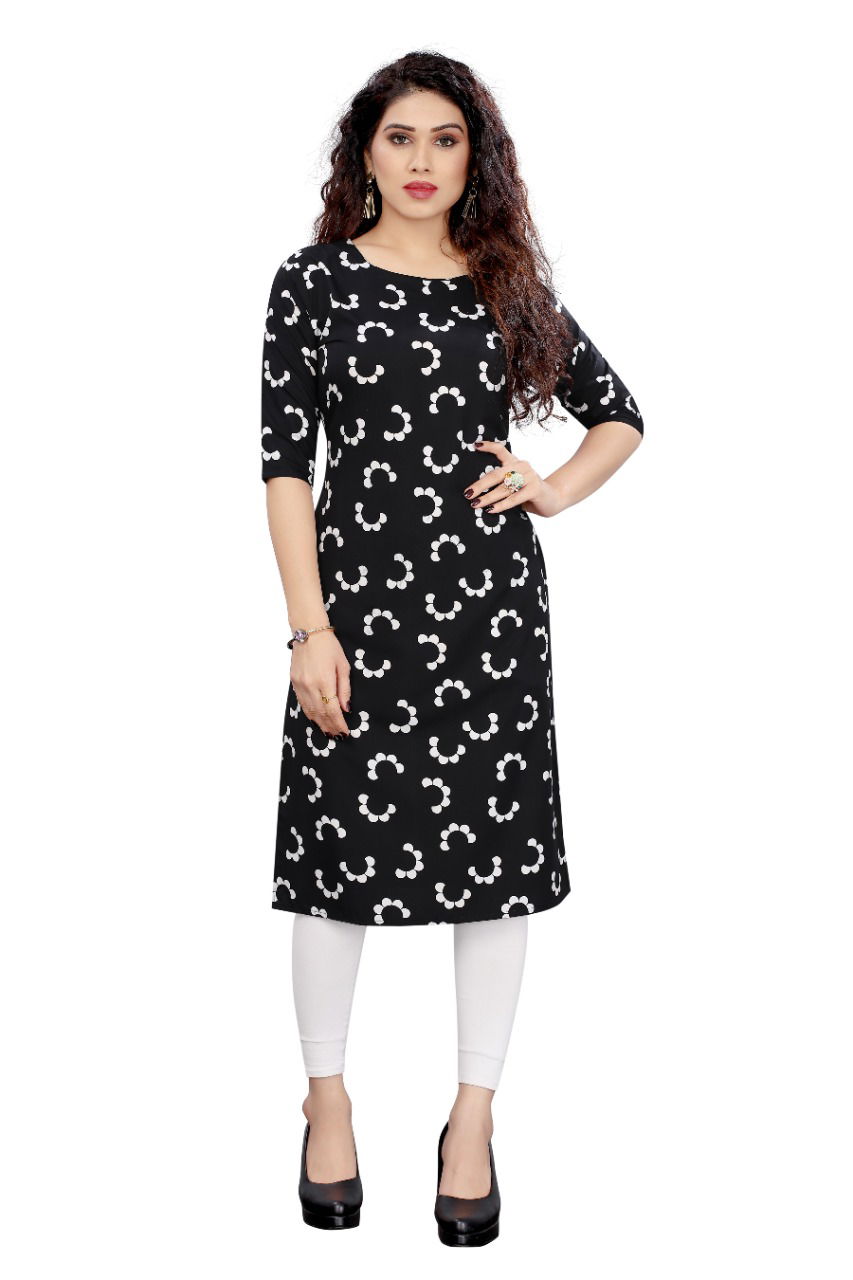 D 31 Daily Wear Crepe Printed  Kurtis Catalog
