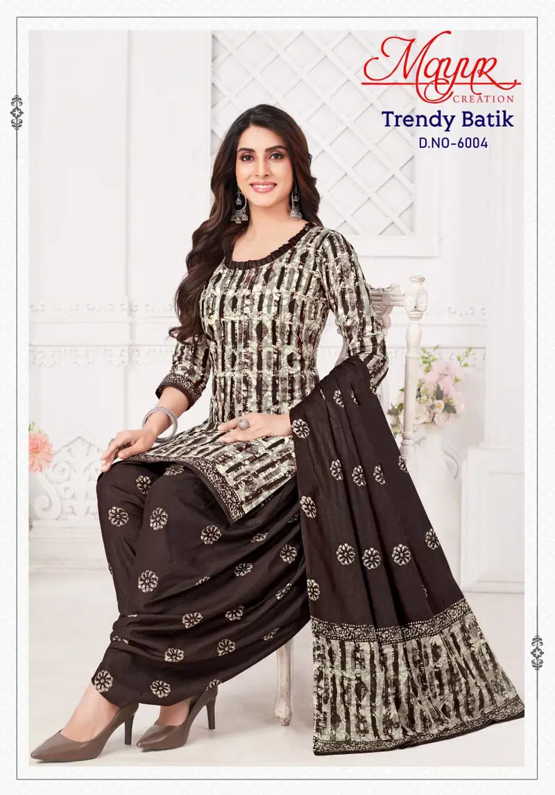 Trendy Batik Vol 6 By Mayur Cotton Wholesale Dress Material Suppliers In Mumbai