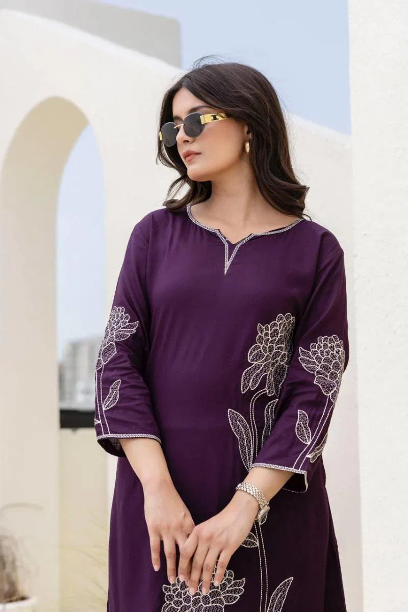 Tanyaa P 305 Fancy German Rayon Kurti With Bottom Exporters In India
