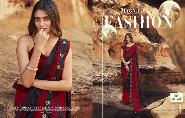 Sanskar Once more Latest Fancy Casual Wear Pure Georgette Printed Sarees Collection