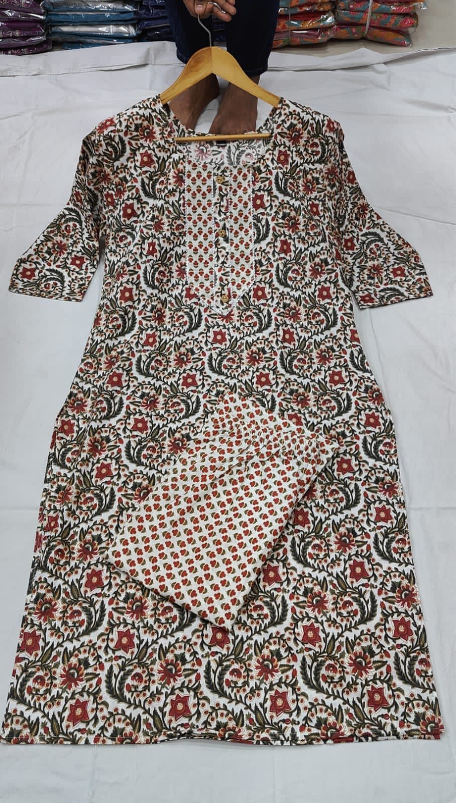 Jaipoor Kurti Cotton Wholesale Kurti with Bottom Manufacturers 