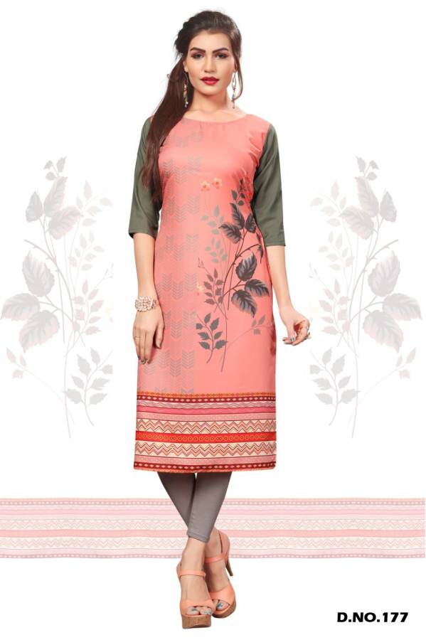 Latest Designer Digital Printed Crape Kurti Collection