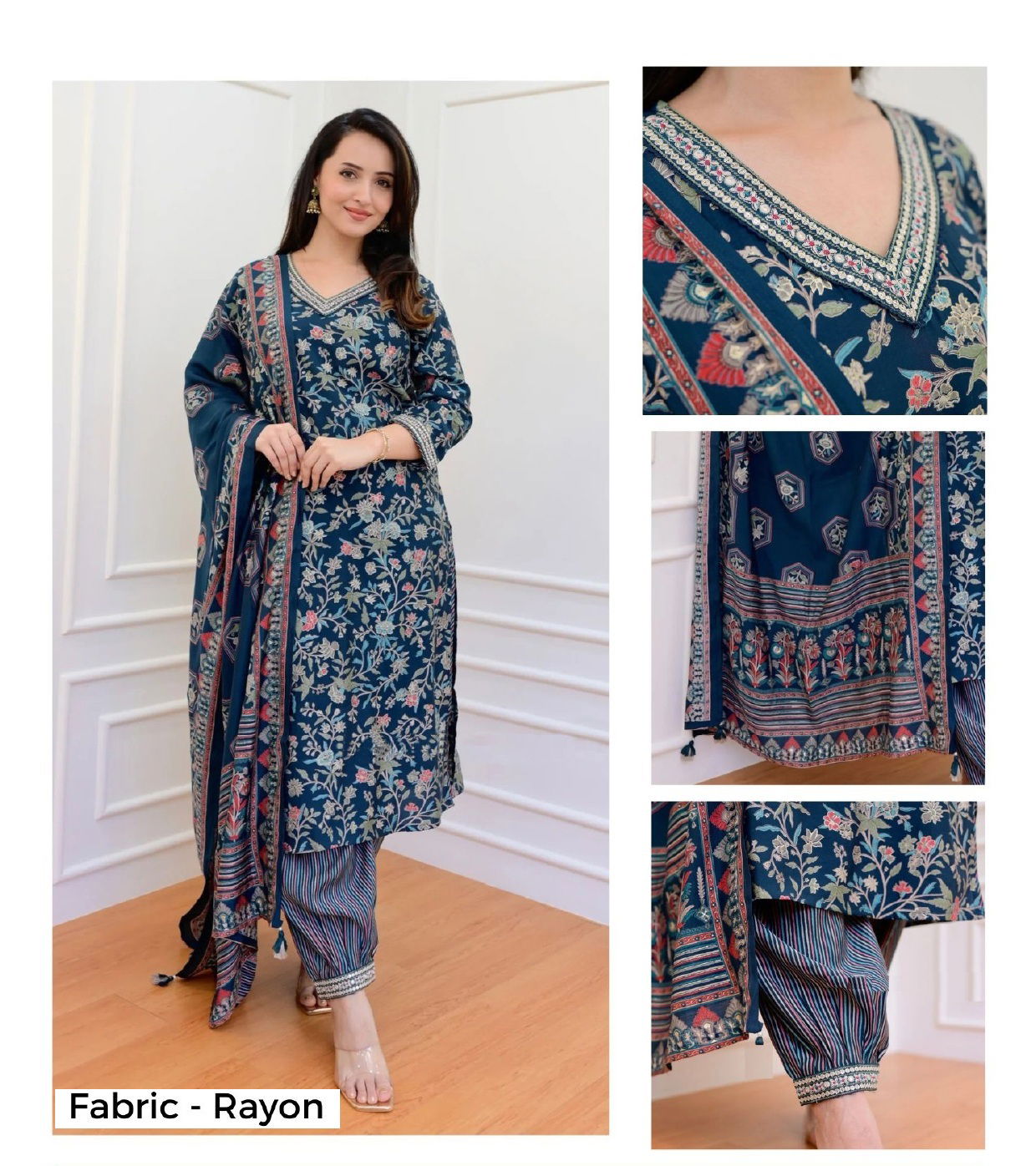 Av Designer Straight Cut Kurti With Bottom Dupatta Wholesale In India