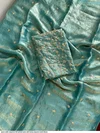 Tew Space Sattin Sequence Full Worked Saree