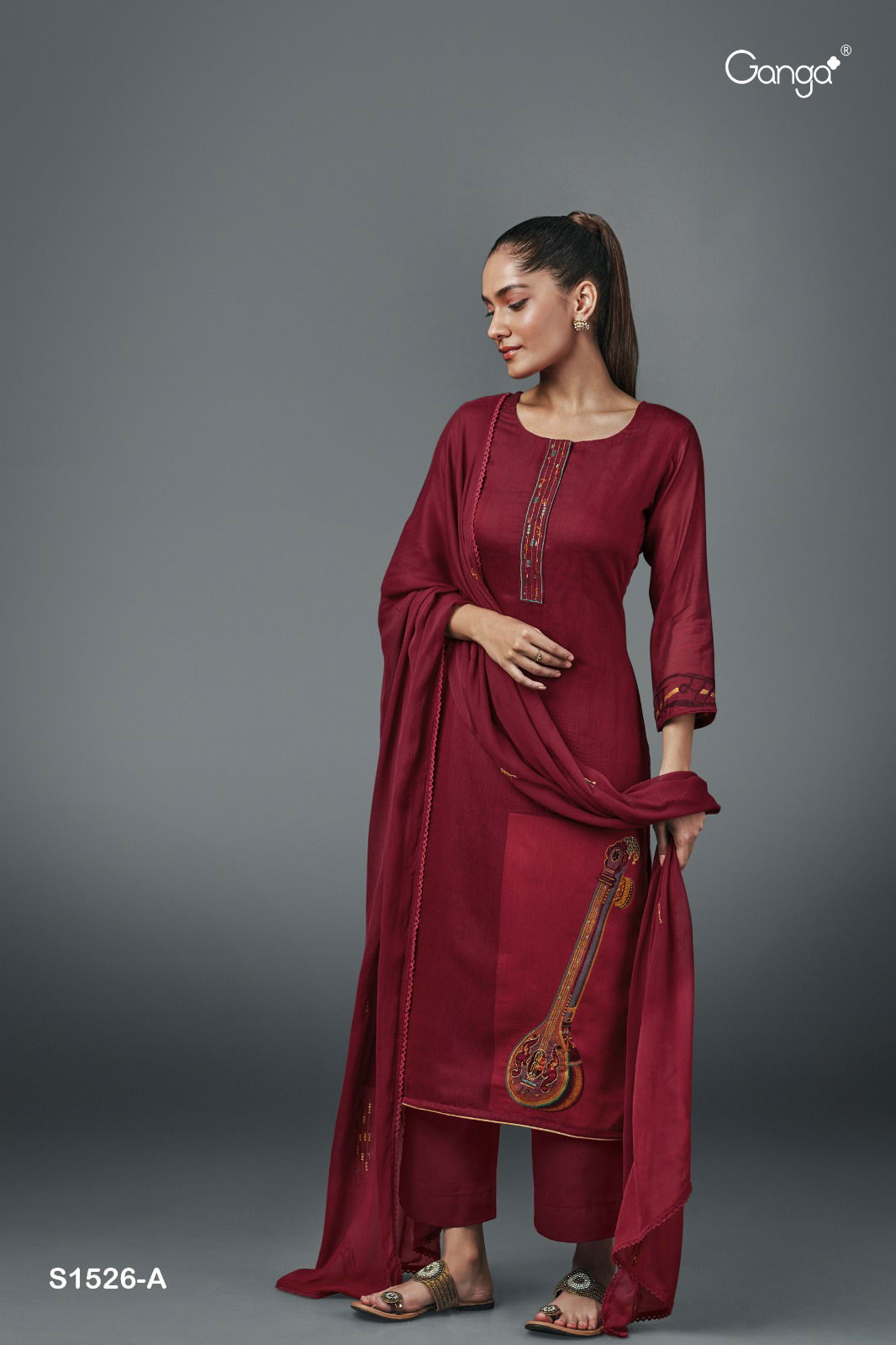 Neera 1526 By Ganga Silk Salwar kameez Catalog