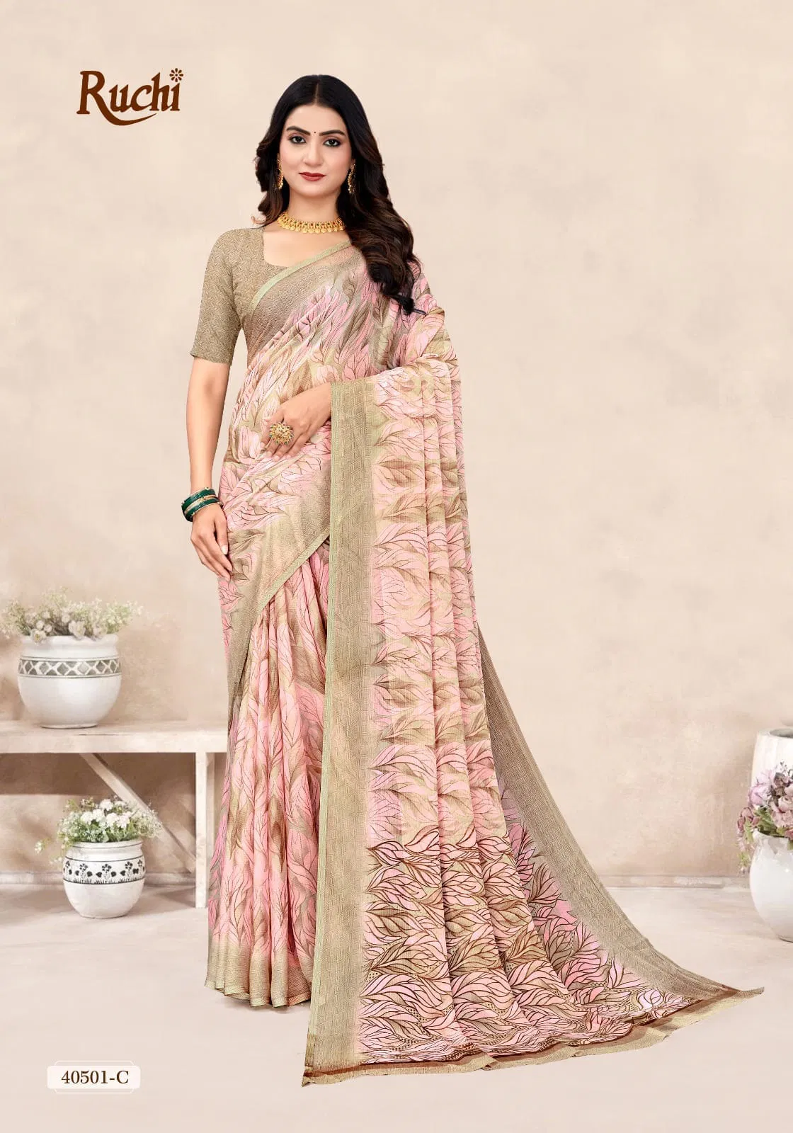 Star Chiffon 196 By Ruchi Printed Chiffon Daily Wear Saree Exporters In India