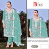 Bilqis B 160 U To X Organza Embroidery Pakistani Salwar Suits Wholesalers In Surat