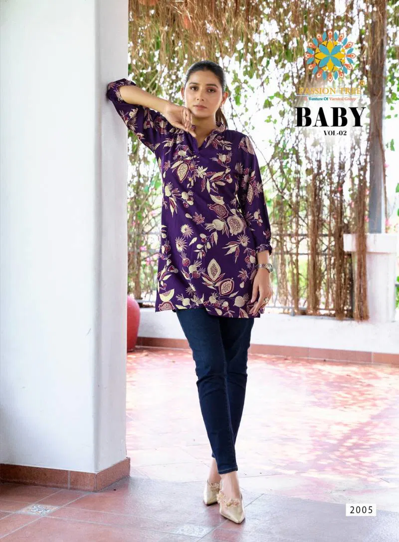 Baby Vol 2 By Passion Tree Rayon Short Tops Wholesale In India