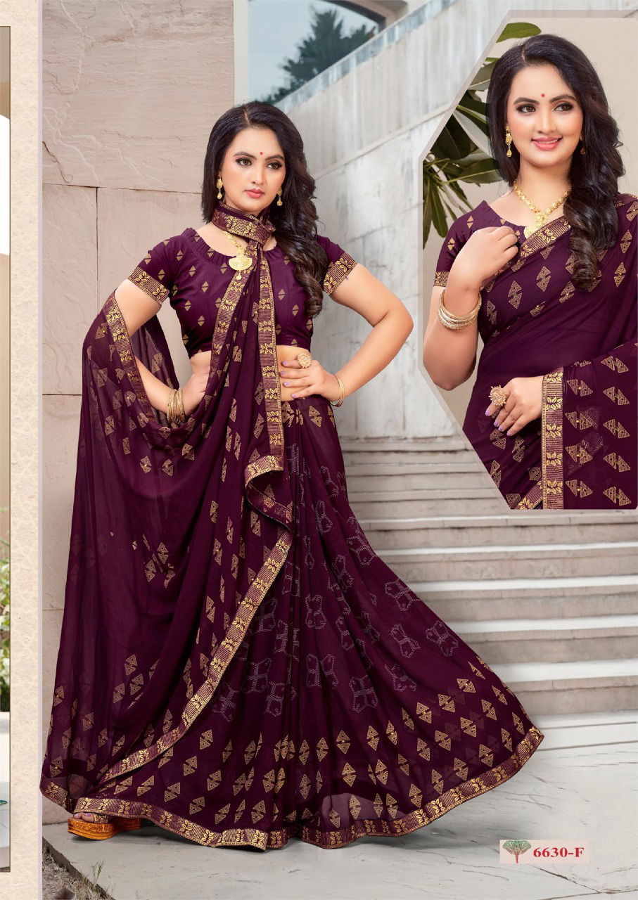 Simpola 5 Latest fancy Designer Casual Wear Weightless Printed With Diamond Saree Collection
