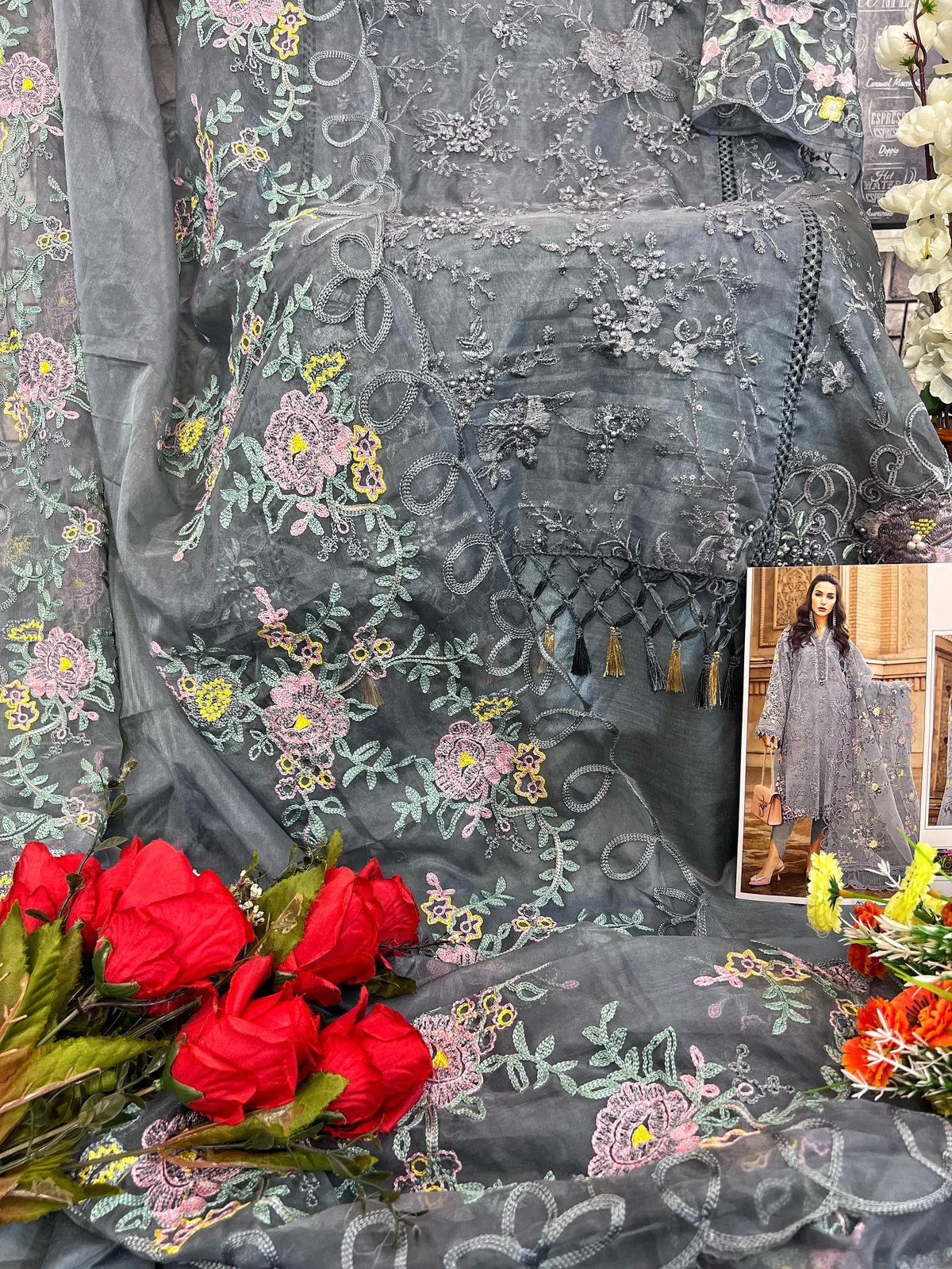 376 Organza Designer Pakistani Suits Catalog