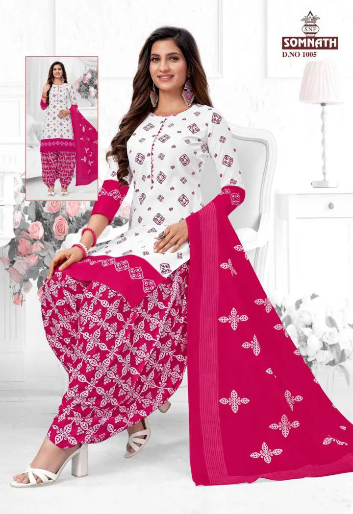Somnath Sangini 1 Regular Wear Cotton Printed Readymade Dress Collection
