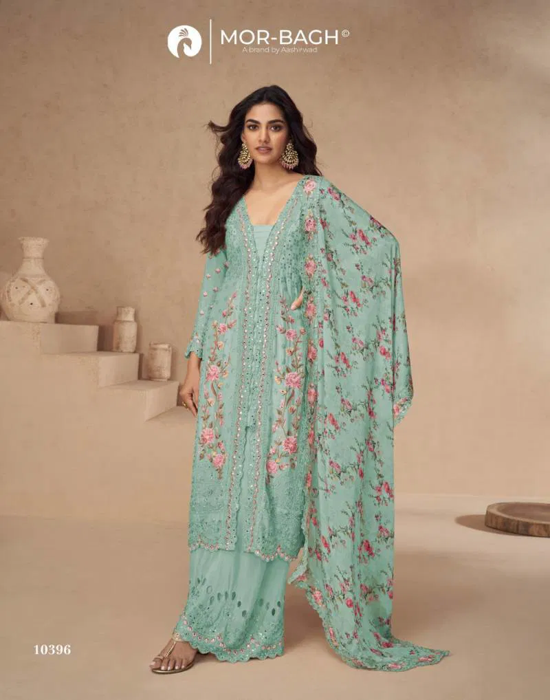 Aashirwad Mor Bagh Aarna Color Plus Chinon Silk Salwar Readymade Suits Orders In India