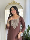 Dhruvi 306 Silk Fancy Kurti With Bottom Dupatta Wholesale Online