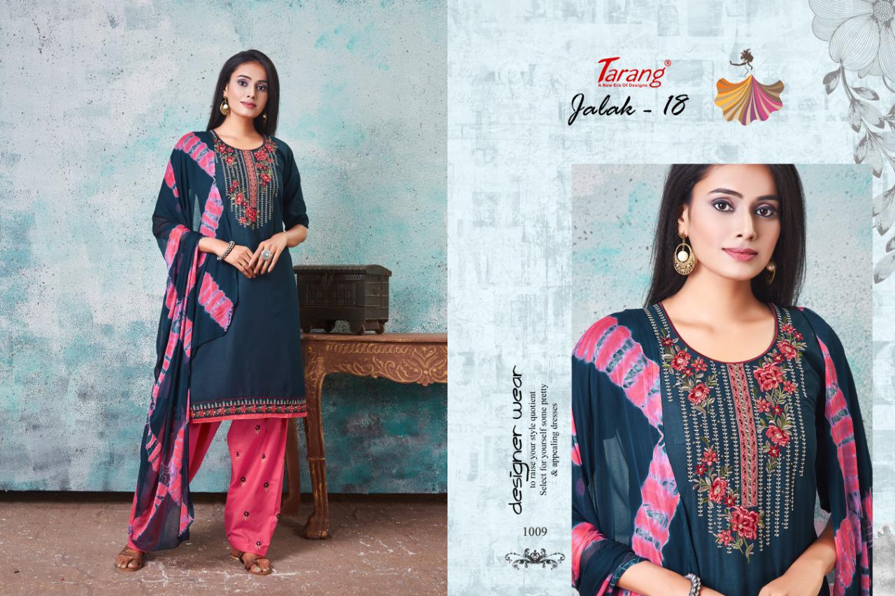 Tarang Jalak 18 Latest Designer Semi Lawn Cotton Dress Material With Nazneen Dupatta