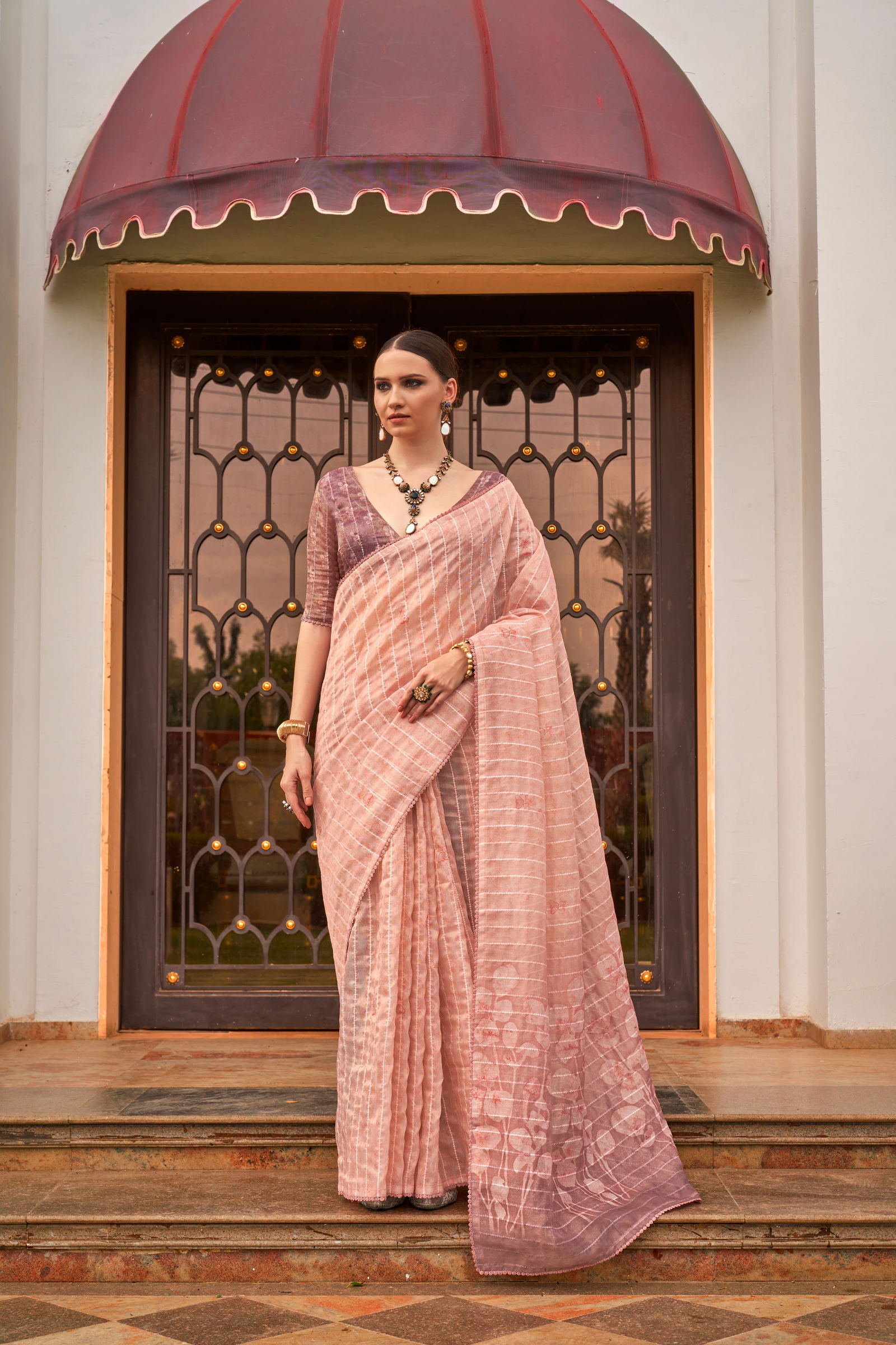 Luxuria By Kala Jamun Tissue Silk Wholesale Saree Suppliers In Mumbai