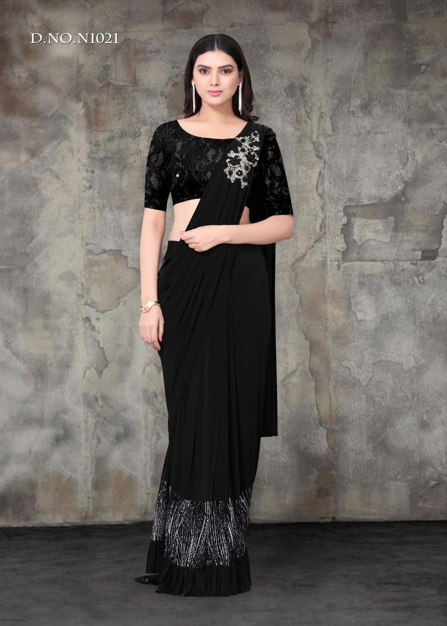 Shiya 2 Latest Designer Imported lycra Party Wear Heavy Worked Saree Collection