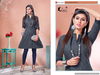 Kinti Blue Berry Latest Designer Handloom Short Kurti With Side Pocket Collection
