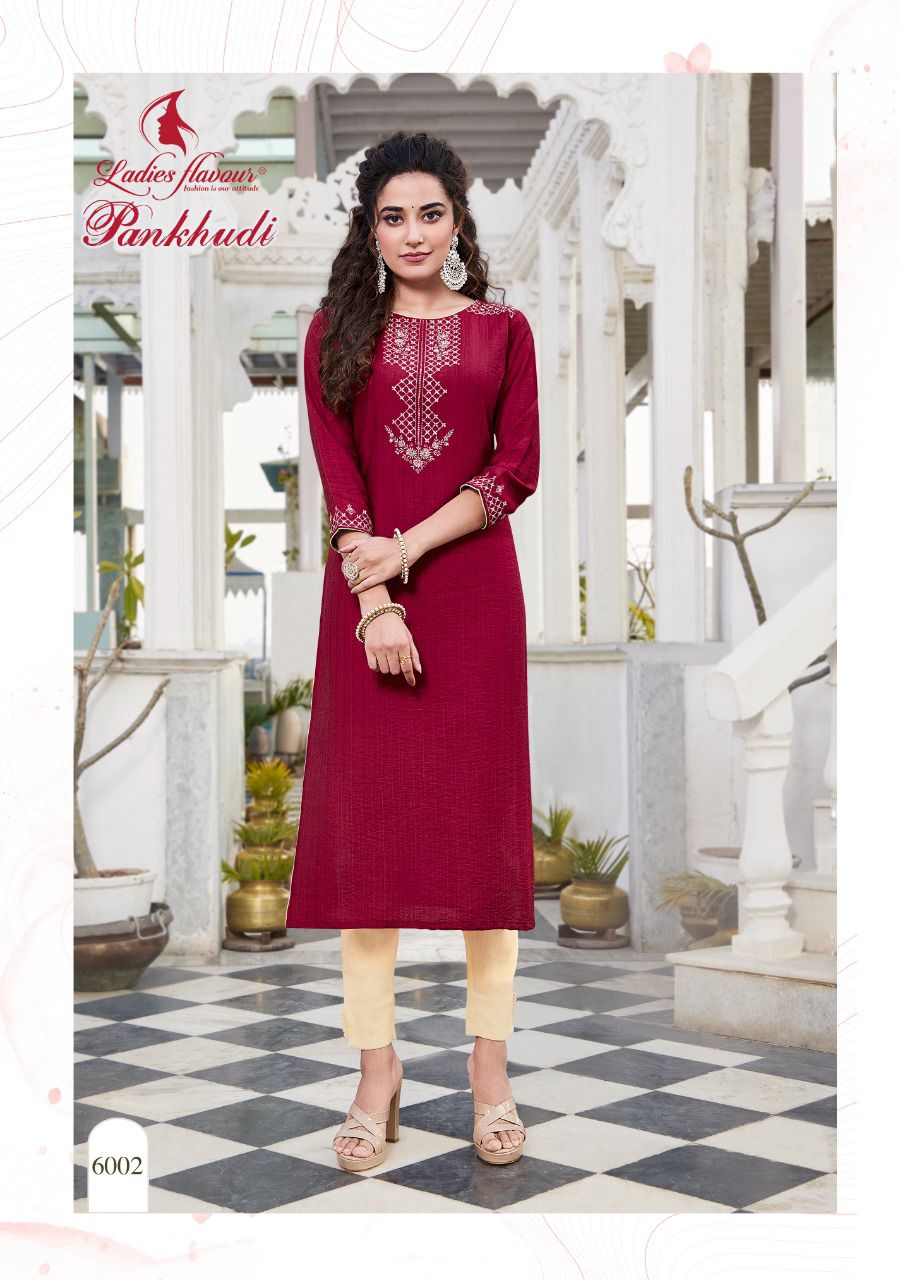 Ladies Flavour Pankhudi Fancy Party Wear  Designer Kurti Collection