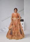 Rust Colour Banarsi Silk Lahenga With Blouse And Dupatta Suppliers In India Kf 2150