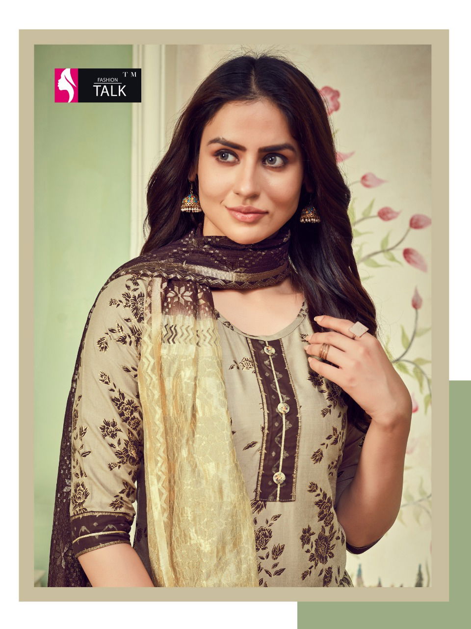 Ft Cherry 1 Latest Fancy Designer Ethnic Wear Rayon Foil Printed  Ready Made Salwar Suit Collection
