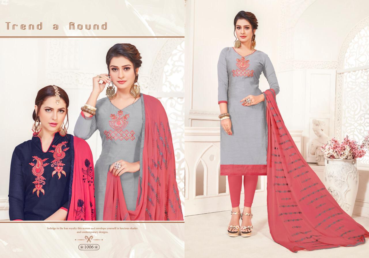 Lollipop Latest Modal Silk Embroidery Work Dress Material Collection Nazmeen Embroidery Work Dupatta 